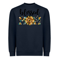 Navy blessed mom Heavyweight Sweatshirt - JahusDesignShop