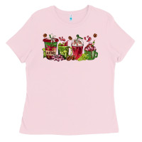 Bubblegum Pink wine coffee cups Ladies Tee - texasbilliewilder