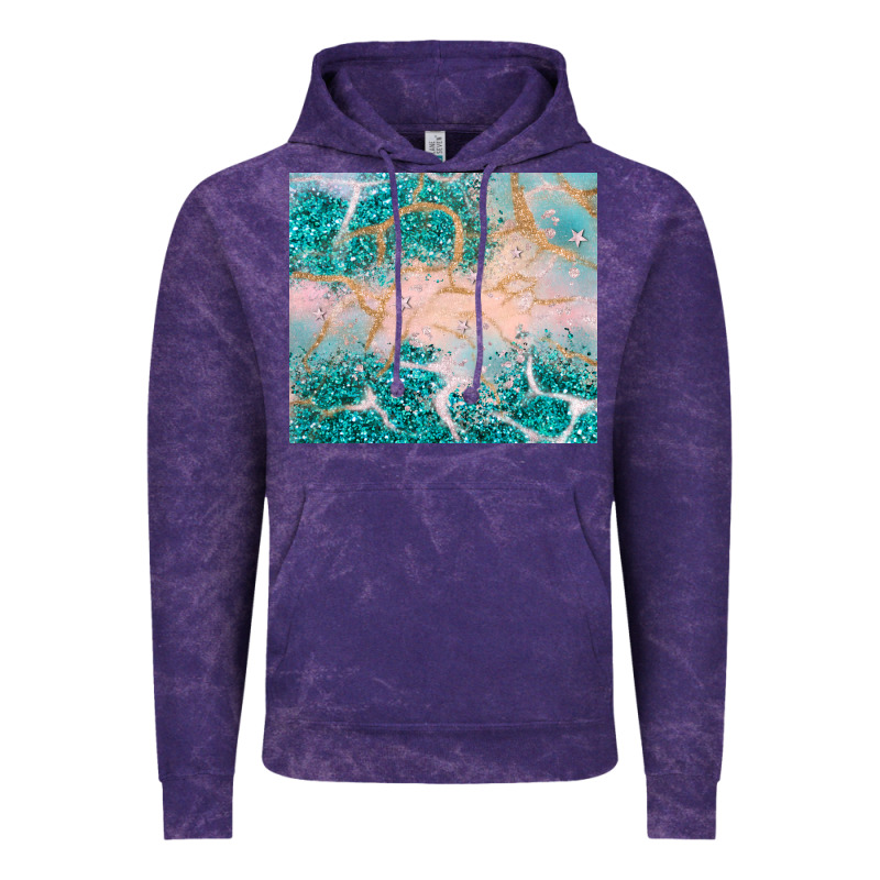 Turquoise Glitter Vintage Hoodie by JahusDesignShop | Teevron