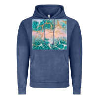 Vintage Denim turquoise glitter Vintage Hoodie - JahusDesignShop