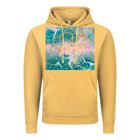 Vintage Mustard turquoise glitter Vintage Hoodie - JahusDesignShop