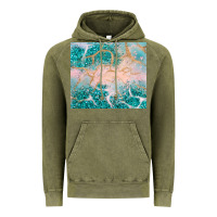 Vintage Olive turquoise glitter Vintage Hoodie - JahusDesignShop