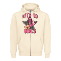 Sandshell lets go girls cowgirl boots star Zipper Hoodie - MaliasSmallBusiness