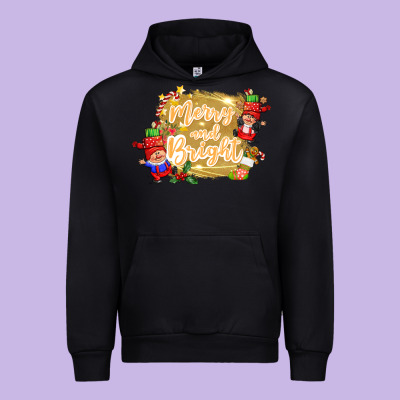 Merry And Bright Gnome Urban Hoodie Designed By Cowgirlartshop