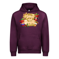 Mauve Wine merry and bright gnome Urban Hoodie - CowGirlArtShop