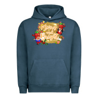 Pigment Midnight Navy merry and bright gnome Urban Hoodie - CowGirlArtShop