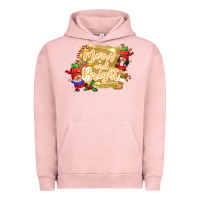 Pigment Salmon merry and bright gnome Urban Hoodie - CowGirlArtShop