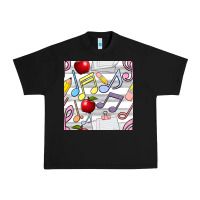 Black music class seamless pattern Urban Heavy Tee - BundleAndBundleShop