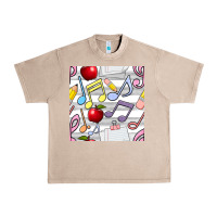 French Oak music class seamless pattern Urban Heavy Tee - BundleAndBundleShop