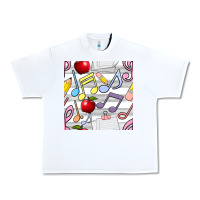 White music class seamless pattern Urban Heavy Tee - BundleAndBundleShop