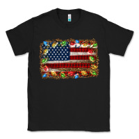 Black christmas american flag background Classic Tee - Jasminsmagicworld
