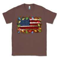 Chestnut christmas american flag background Classic Tee - Jasminsmagicworld