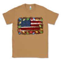 Toasted Coconut christmas american flag background Classic Tee - Jasminsmagicworld