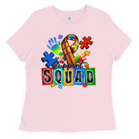 Bubblegum Pink basketball support squad autism Ladies Tee - Zillion Design Studio
