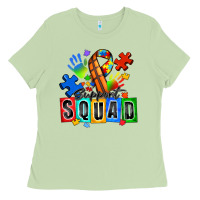 Matcha basketball support squad autism Ladies Tee - Zillion Design Studio