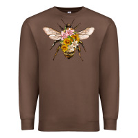 Chestnut bee with flowers Premium Sweatshirt - Artiststas