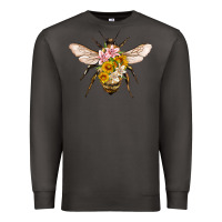Smoke bee with flowers Premium Sweatshirt - Artiststas