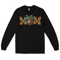 Black Western Mom Red Angus Cow Long Sleeve Tee - LillyAllenDesigns