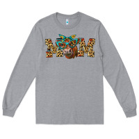 Heather Grey Western Mom Red Angus Cow Long Sleeve Tee - LillyAllenDesigns