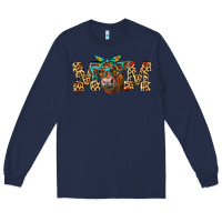 Navy Western Mom Red Angus Cow Long Sleeve Tee - LillyAllenDesigns
