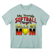 My Favorite Softball Player Calls Me Mom Heavy Core Tee | Teevron