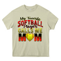 Mossy my favorite softball player calls me mom Heavy Core Tee - Zillion Design Studio