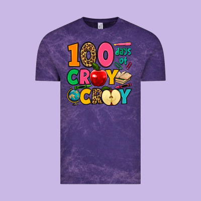 100 Days Of Cray Cray Vintage Tee Designed By Jasminsmagicworld