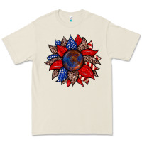 Bone American flag leopard sunflower Premium Tee - Zillion Design Studio
