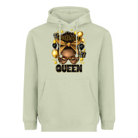Matcha birthday queen afro messy bun Heavyweight Hoodie - Artiststas