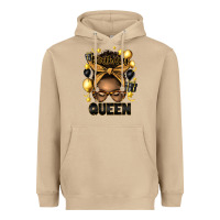 Mushroom birthday queen afro messy bun Heavyweight Hoodie - Artiststas