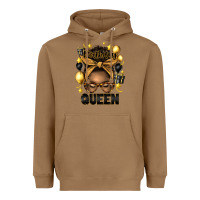 Toasted Coconut birthday queen afro messy bun Heavyweight Hoodie - Artiststas
