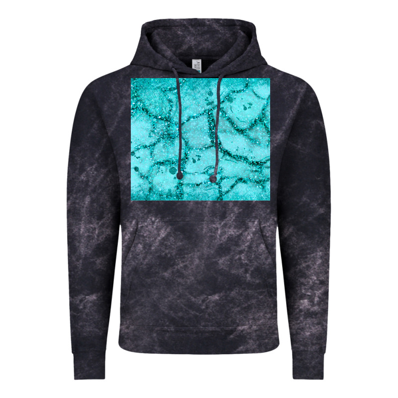 Turquoise Glitter Vintage Hoodie by JahusDesignShop | Teevron