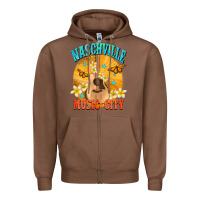 Chestnut naschville music city Zipper Hoodie - NancyCooperArtShop