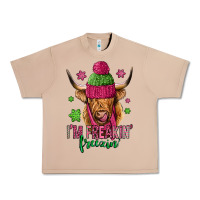 Burro i'm freakin freezin pink christmas long haired cow Urban Heavy Tee - Jasminsmagicworld