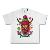 Lunar Rock i'm freakin freezin pink christmas long haired cow Urban Heavy Tee - Jasminsmagicworld