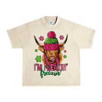 Sandshell i'm freakin freezin pink christmas long haired cow Urban Heavy Tee - Jasminsmagicworld