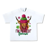 White i'm freakin freezin pink christmas long haired cow Urban Heavy Tee - Jasminsmagicworld