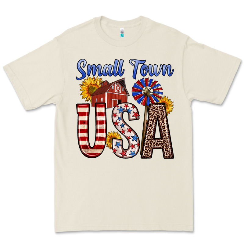 Small Town Usa Premium Tee by Zillion Design Studio | Teevron