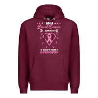 Burgundy I am a Breast Cancer Survivor What is Your Superpower Premium Hoodie - Bettercallsaul