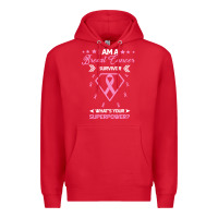 Red I am a Breast Cancer Survivor What is Your Superpower Premium Hoodie - Bettercallsaul