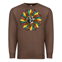 Chestnut sunflower cowhide leopard Premium Sweatshirt - Artiststas
