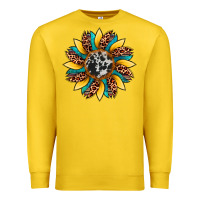 Lemon sunflower cowhide leopard Premium Sweatshirt - Artiststas