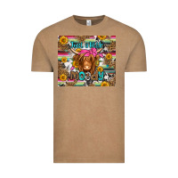 Vintage Coffee just a little moody long haired cow Vintage Tee - Jasminsmagicworld