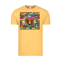 Vintage Mustard just a little moody long haired cow Vintage Tee - Jasminsmagicworld