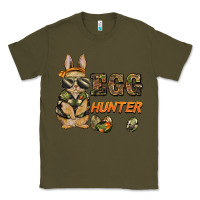 Army Green easter egg hunter rabbit bunny Classic Tee - BarkalooDesign