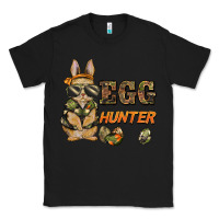 Black easter egg hunter rabbit bunny Classic Tee - BarkalooDesign