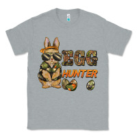 Heather Grey easter egg hunter rabbit bunny Classic Tee - BarkalooDesign