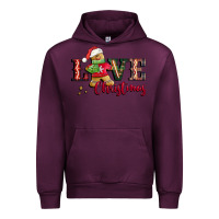 Mauve Wine love christmas gingerbread Urban Hoodie - CowGirlArtShop