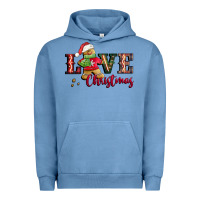 Pigment Pebble Blue love christmas gingerbread Urban Hoodie - CowGirlArtShop