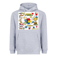 Heather Grey autism Heavyweight Hoodie - Artiststas